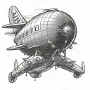 Goodyear blimp tattoo design idea
