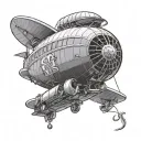 Goodyear blimp tattoo design idea