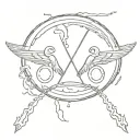 Led Zeppelin matching tattos for bestfriends tattoo design idea