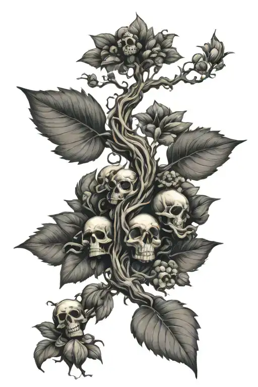 Poison Tree tattoo design idea