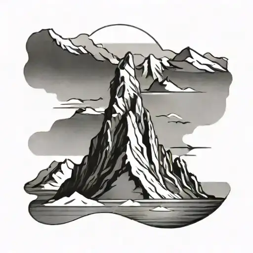 Antarctica minimalist tattoo tattoo design idea