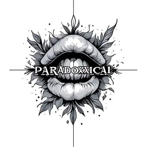 a picture representing the word "paradoxical" tattoo design idea