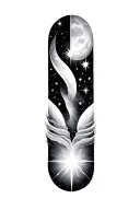 SIMPLE, STAR, UNIVERSE tattoo design idea