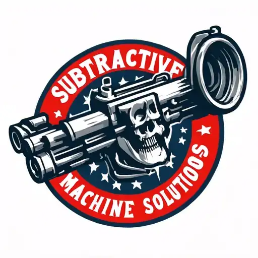 "Subtractive Solutions" "Subtractive Solutions" "Subtractive Solutions" Machine Shop Logo tattoo design idea