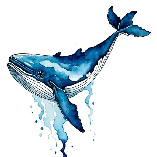 whale meat tattoo design idea