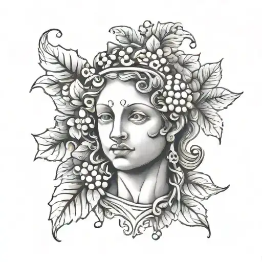 Inscription : Dionysus Baby tattoo design idea
