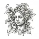 Inscription : Dionysus Baby tattoo design idea
