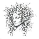 Inscription : Dionysus Baby tattoo design idea