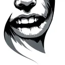 Throat tattoo design idea