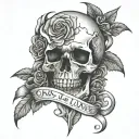 we can live forever tattoo design idea
