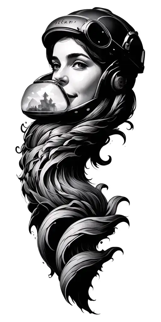 travel tattoo design idea