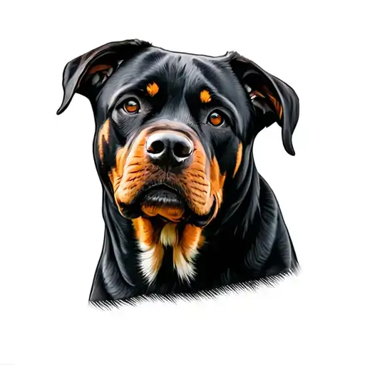Rottweiler tattoo design idea