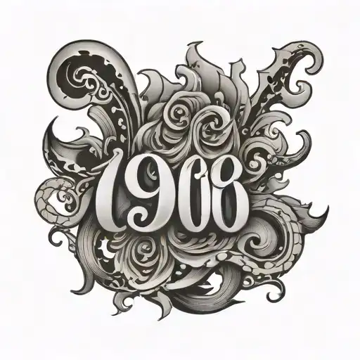 area code tattoo "909" tattoo design idea