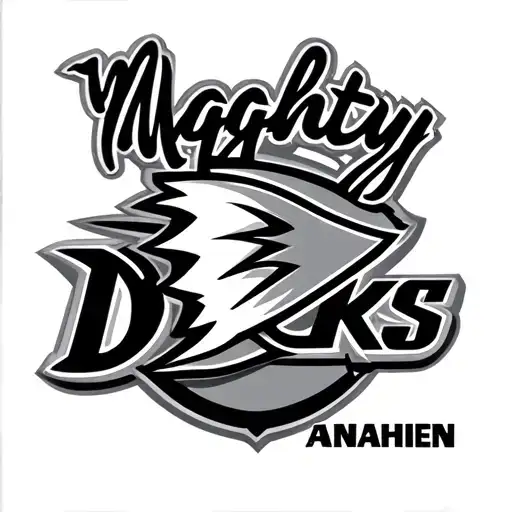 Anaheim Mighty ducks logo on the leg tattoo design idea