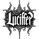 "Lucif3er" the name Edward in viking style letters tattoo design idea