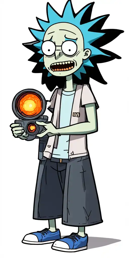 rick and morty using portal tattoo design idea