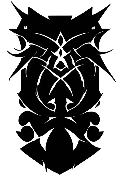 Goth catedral tattoo design idea