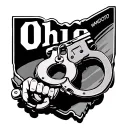 "Ohio" using handcuffs for the o's tattoo design idea