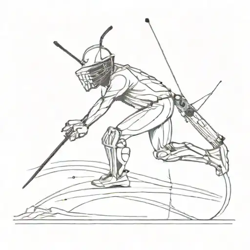 a cricket playing cricket tattoo design idea