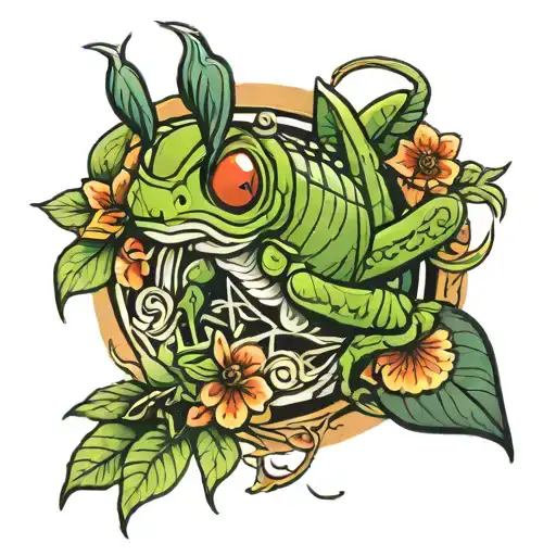 seductive jimminy cricket tattoo design idea