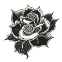 Yorkshire Rose L M E tattoo design idea