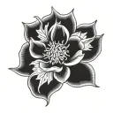 Yorkshire Rose L M E tattoo design idea