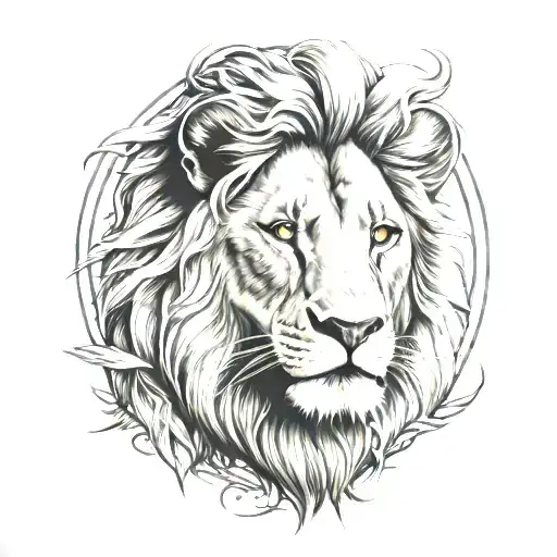 simba lion king tattoo design idea