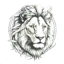 simba lion king tattoo design idea