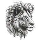 simba lion king tattoo design idea