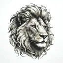 simba lion king tattoo design idea