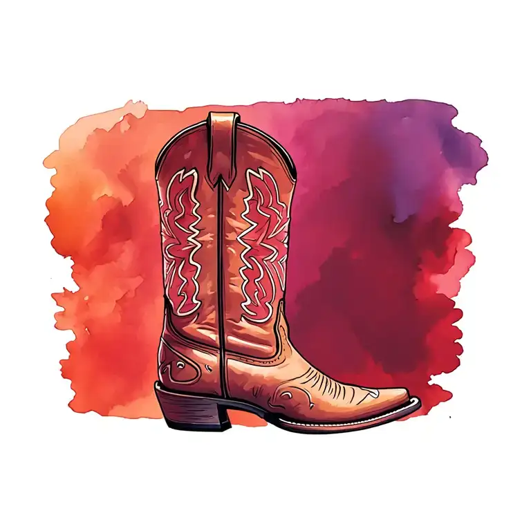 Cowboy Boot tattoo design idea