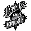"HAPPINESS CAN BE FOUND EVEN IN" LAMP POST tattoo design idea