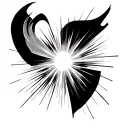 sun rays radiating tattoo design idea