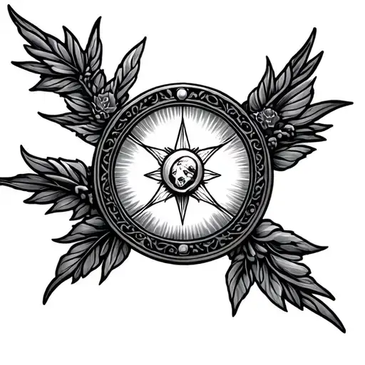 miraculous medal tattoo design idea