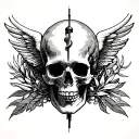 , 1994, 22, Pieces, radiology, Military medicine, Memento mori Memento vivere tattoo design idea