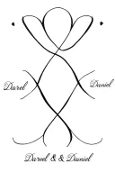 "Darrell & Daniel" infinity wrap tattoo design idea