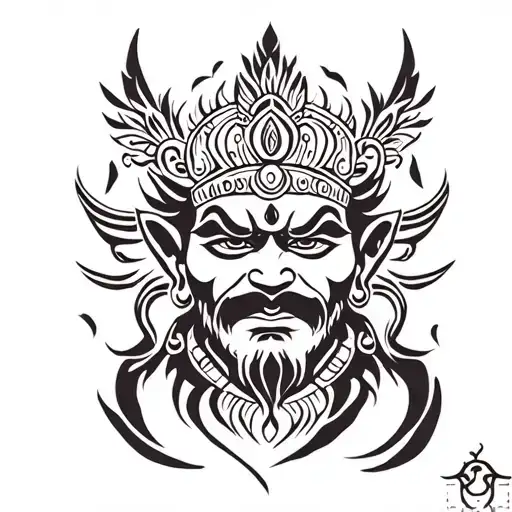 Bhairav symbolic tattoo design tattoo design idea