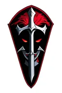 knights Templar warrior tattoo design idea