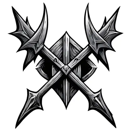 Viking Arrow tattoo design idea