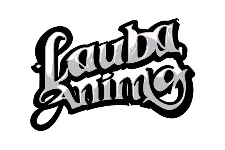 "lauda anima" back tattoo with john wick's back tattoo font style tattoo design idea