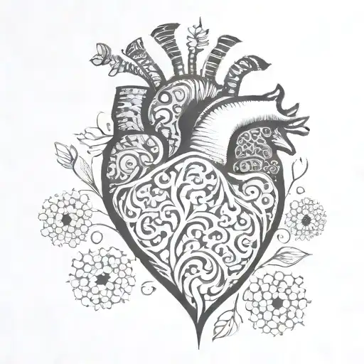 heart of Viana gallo barcellos tattoo design idea
