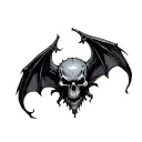 Deathbat tattoo design idea