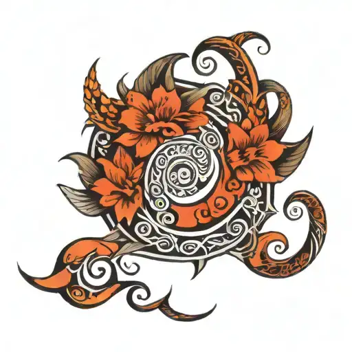 a tribal womb tattoo tattoo design idea