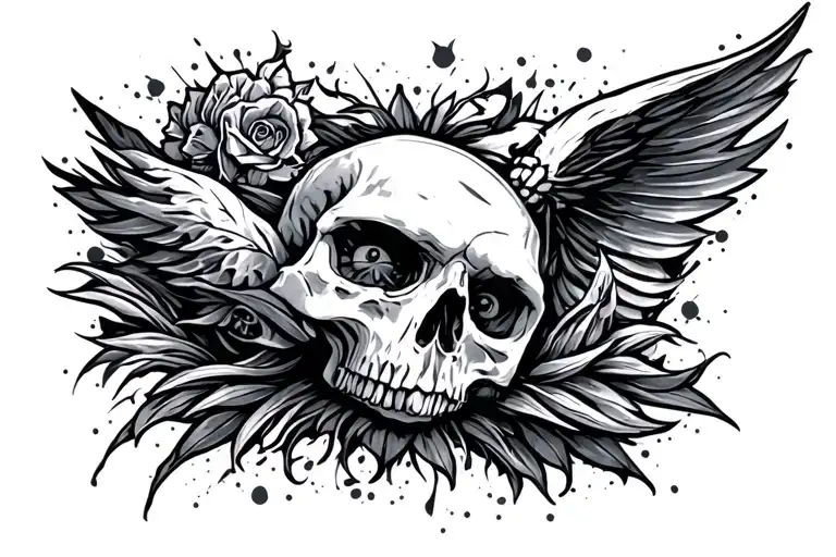 euro trash style tattoo design idea