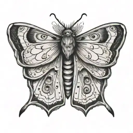 "moth valeria" tattoo design idea