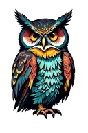 CTHULY OWL tattoo design idea