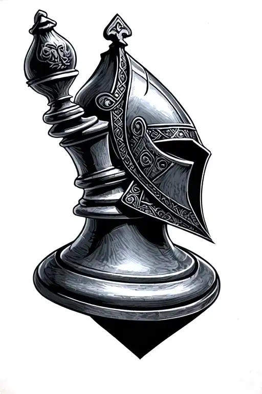 Knight Chess Piece tattoo design idea
