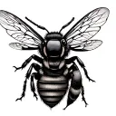 honey bee and hive transforming tattoo design idea