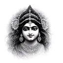 Radha Krishna abstract tattoo stencil tattoo design idea