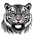 Korean tiger tattoo design idea